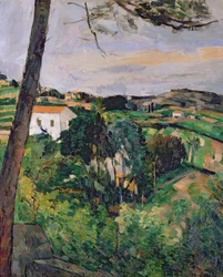 Landschaft mit rotem Dach oder Die Kiefer bei der Estaque, 1875-76
